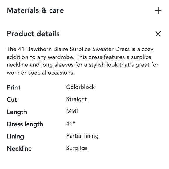 41 Hawthorn “Blaire” surplice sweater dress - Picture 11 of 16